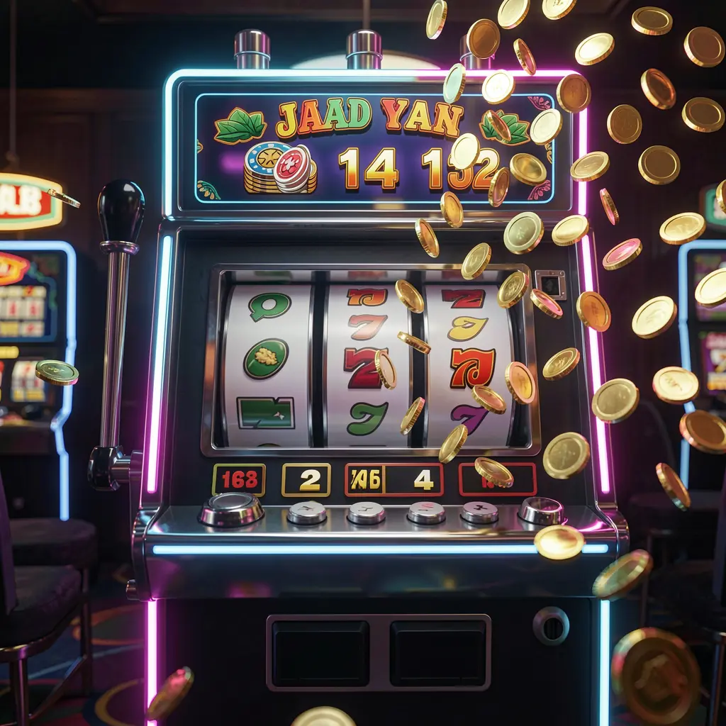Stylish modern slot machine with bright reels and scattered coins showcasing fast paced slot action available at FFFPH Philippines